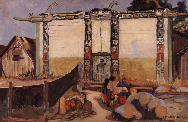 Emily Carr Kwakiutl House china oil painting image